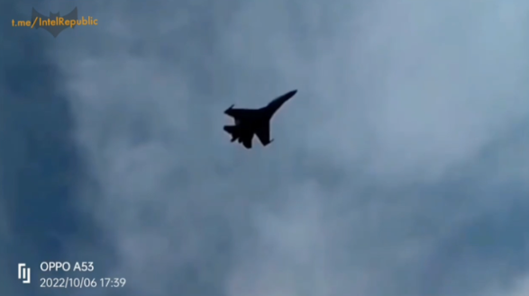 Фрагмент видео атаки Су-35