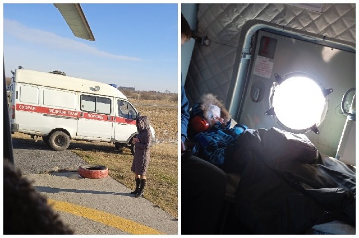    Мальчика, сбитого депутатом, отправили на вертолете в больницу Новосибирска