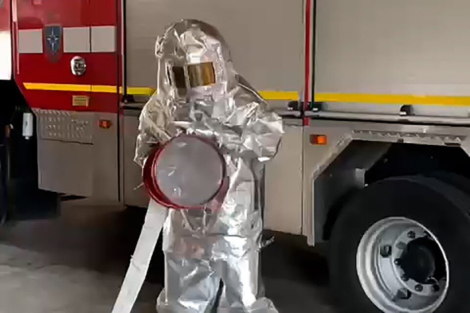     Пожарные из Адыгеи тоже записали яркое промо. Фото: скриншот видео МЧС Адыгеи