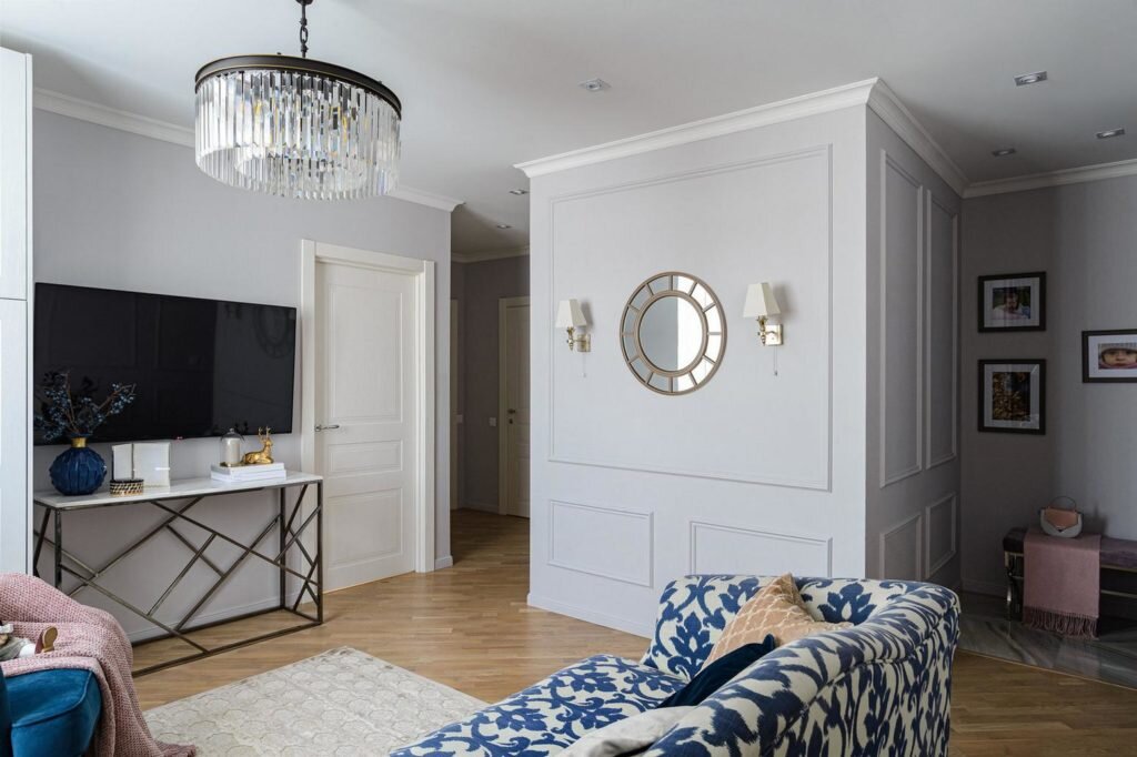 Элегантная классика и уютный прованс. Перепланировка квартиры в старом жилом фонде