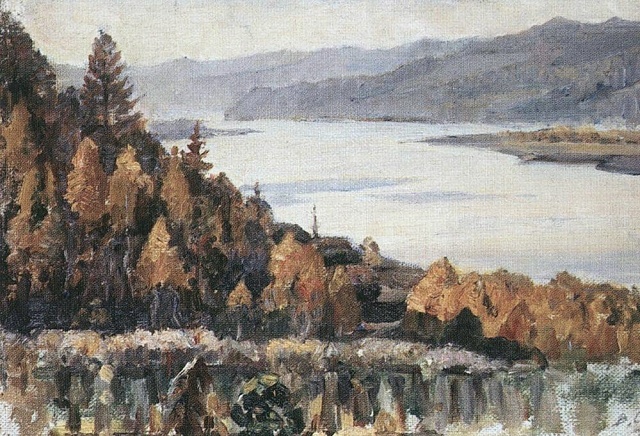    Василий Суриков. Енисей у Красноярска. 1909