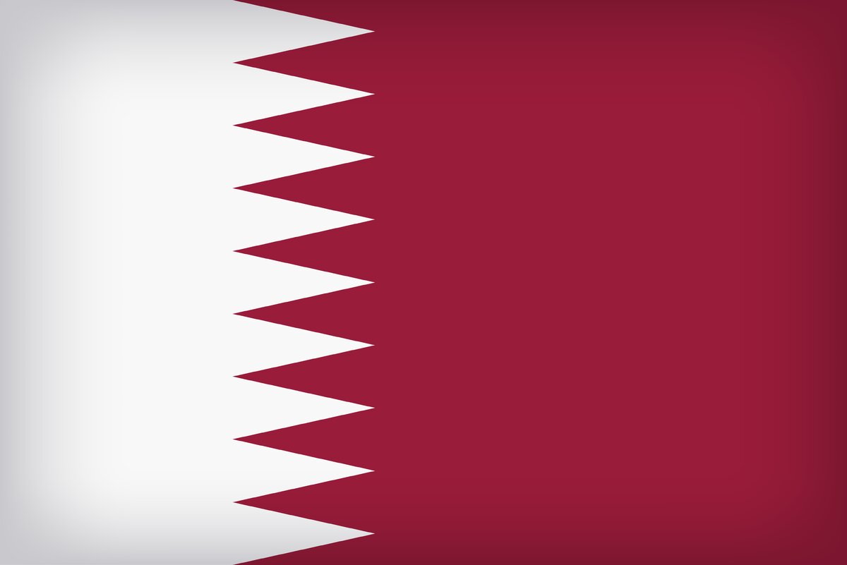 Флаг сборной Катара на Чемпионате мира по футболу 2022 