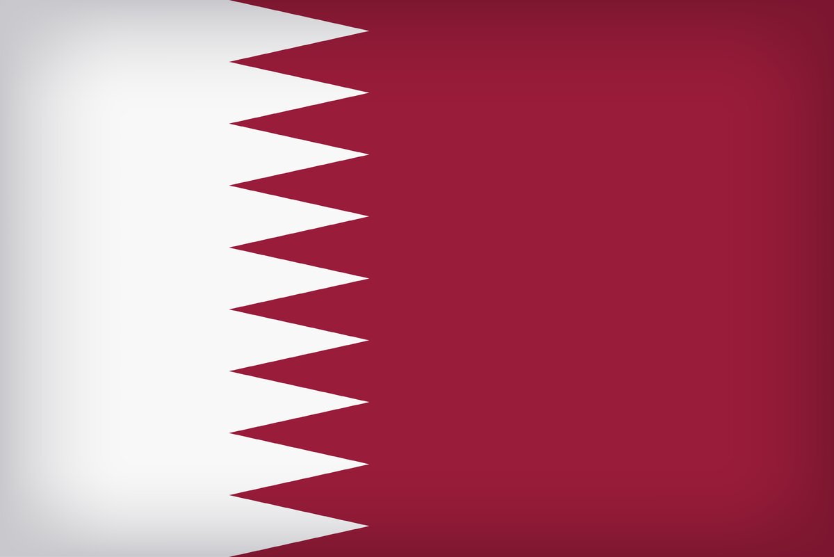 Флаг сборной Катара на Чемпионате мира по футболу 2022 