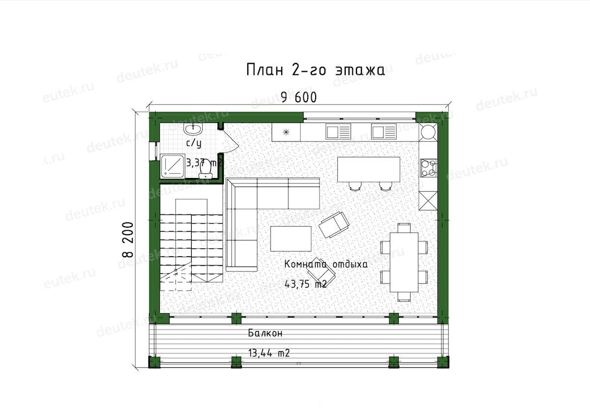 Проект трехэтажного дома 187 м2 с балконом в стиле ХАЙ-ТЕК | DEUTEK -  проектирование домов | Дзен