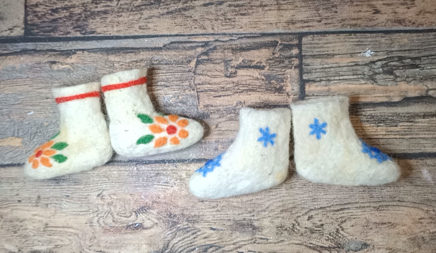 Как сделать валенки для ватной игрушки