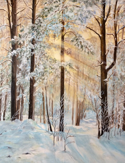 Масло . холст .Источник изображения : https://vk.com/idzolotinka