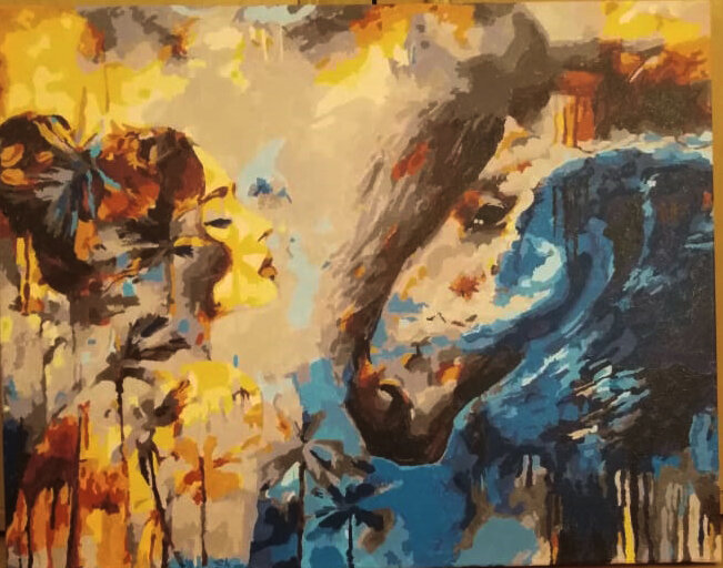 Картина из серии "Восточный гороскоп". Для всех, кто родился в год ЛОШАДИ.