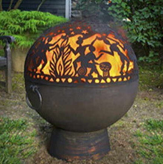 Модель чаши для костра с закрытым куполом.
