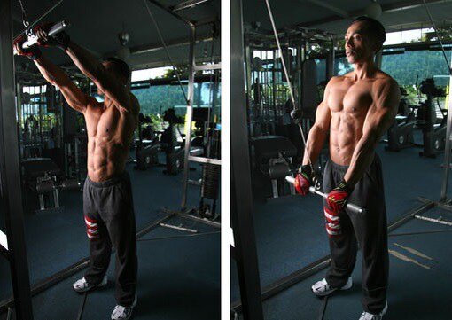 Straight Arm Pulldown упражнение