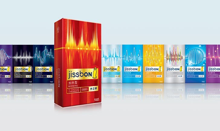 Линейка презервативов Jissbon. Источник: landor.com