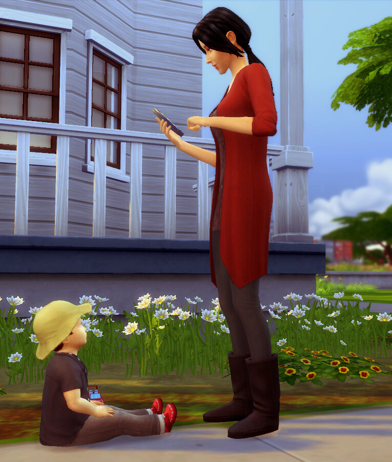 Картинка сделана мною в игре The Sims 4