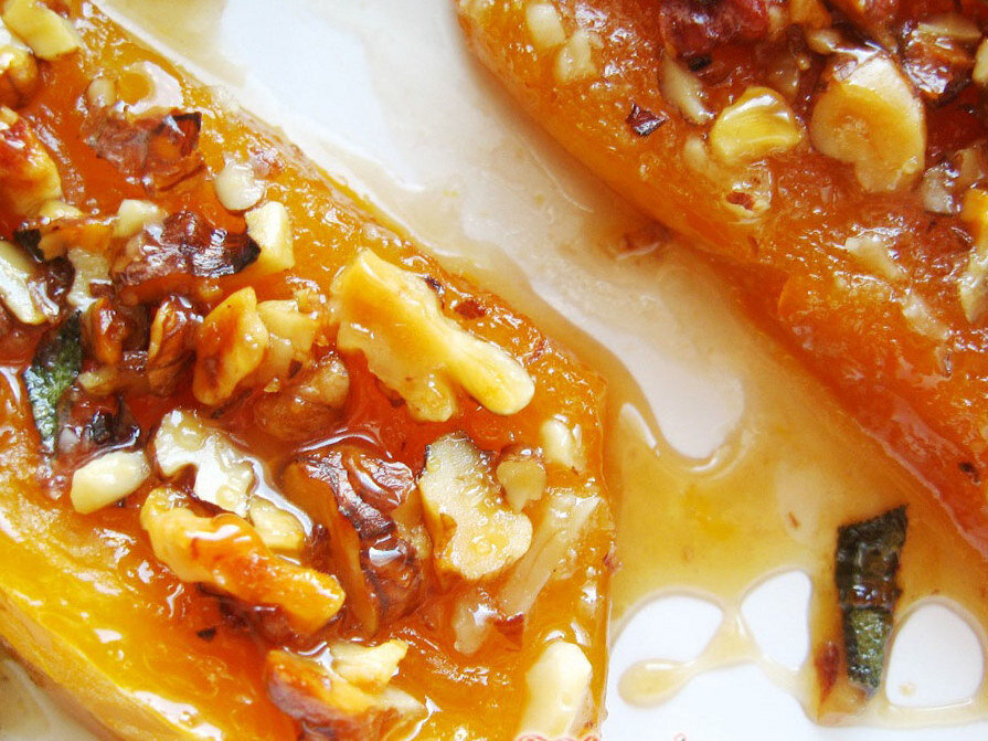 Тыква с медом и корицей