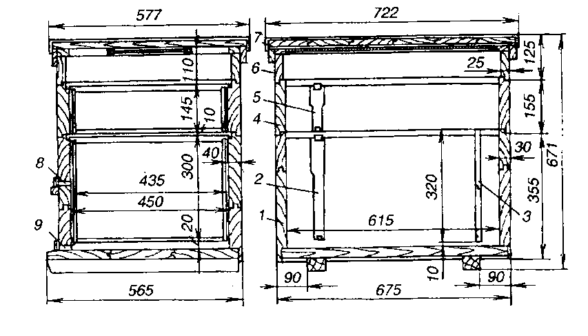 Пчелиный улей своими руками: чертежи, размеры, видео