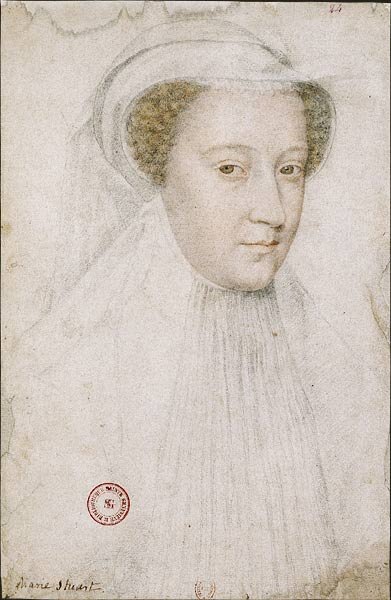 Мария Стюарт, Франсуа Клуэ, 1559-60. Из коллекции Национальной библиотеки Франции
