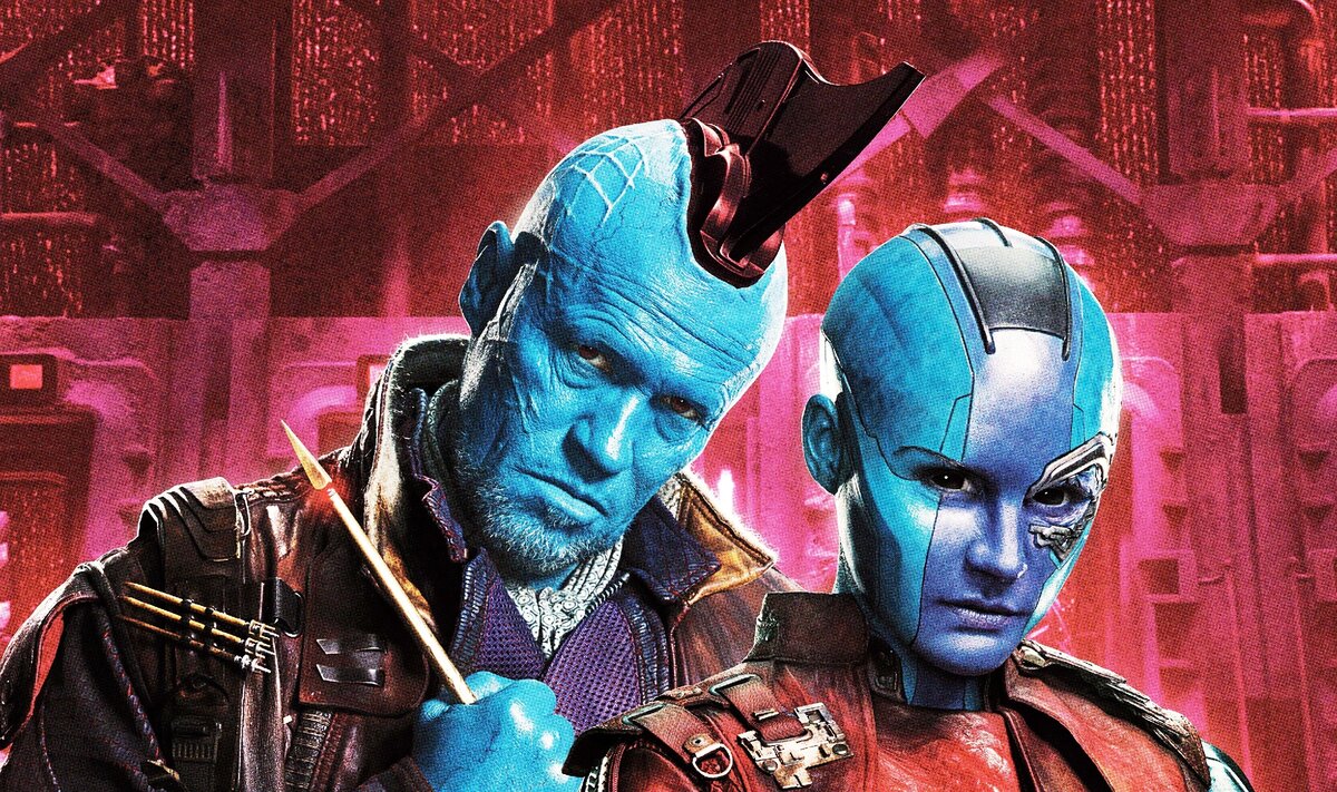 Йондо и Небула в фильме «Стражи Галактики 2»