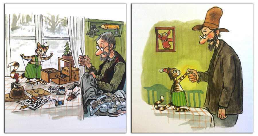 Свен нурдквист механический дед. Механический дед мороз. Петсон и финдус. Свен нурдквист механический дед мороз. Свен нурдквист механический дед мороз иллюстрации.