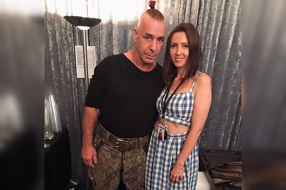 Тилль Линдеманн и Алена Макеева, с которой я познакомилась после съемок тв-шоу