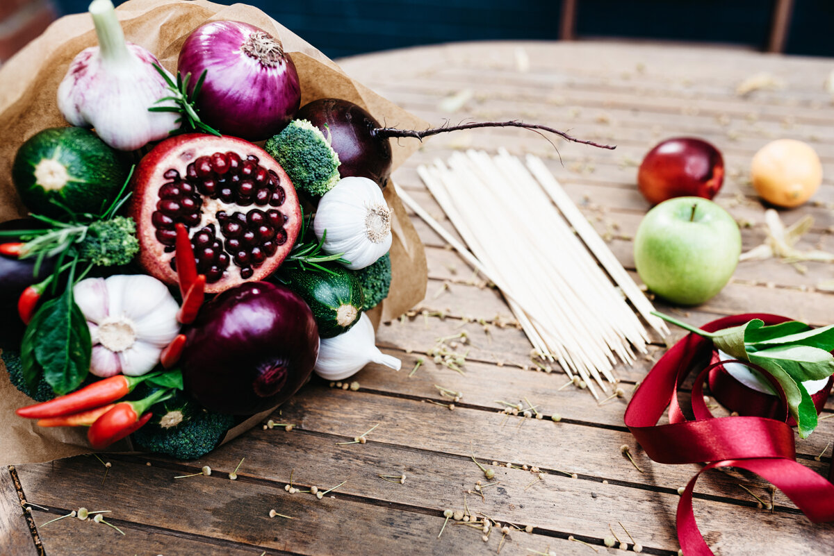 Как собрать съедобный букет и "не замараться"