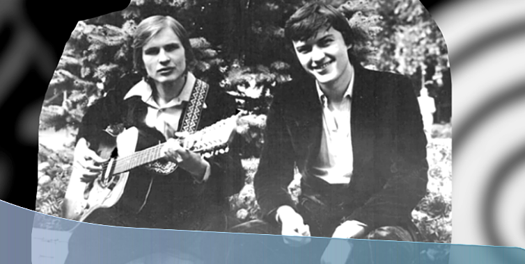 Александр Малинин и Александр Нефедов. 1980 г. Фото с сайта yablor.ru. 