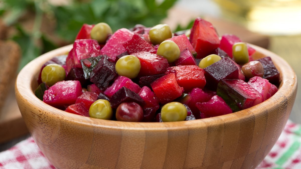 Винегрет.  Источник фото-сайт: https://clck.ru/Y3sFo.