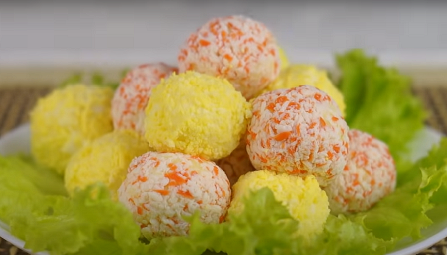 Отличная праздничная закуска «Шары»