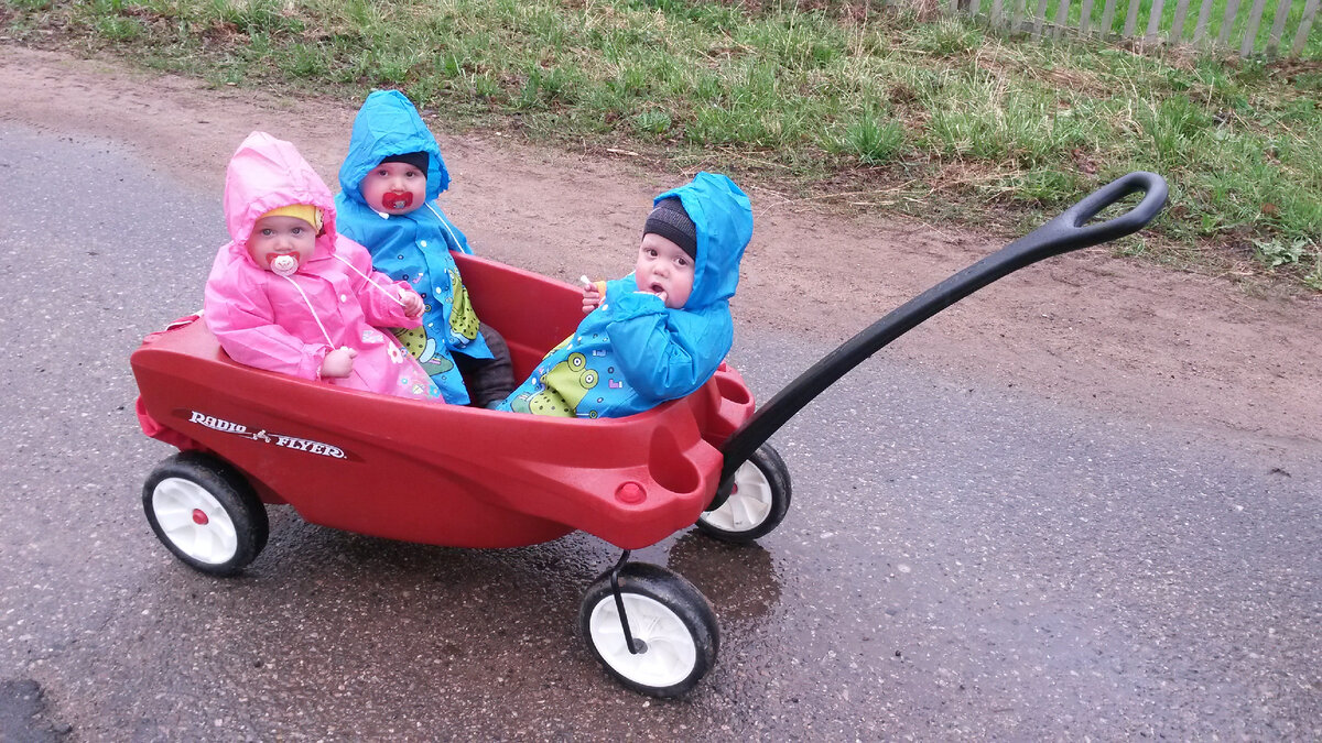 Тележка Radio Flyer Triple. К сожалению, сейчас она снята с продажи. 