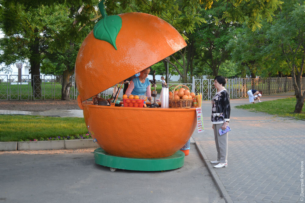 Киоск для продажи натурального сока