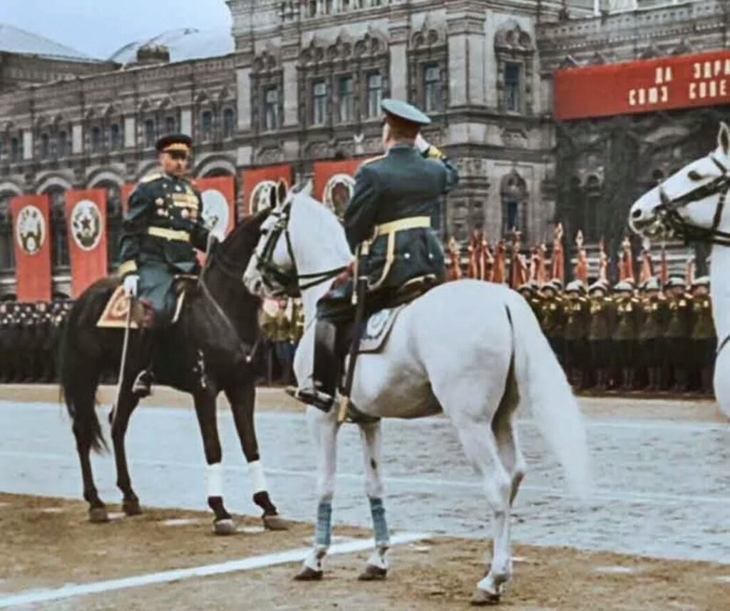 Парад победы 1945 года на красной площади в москве