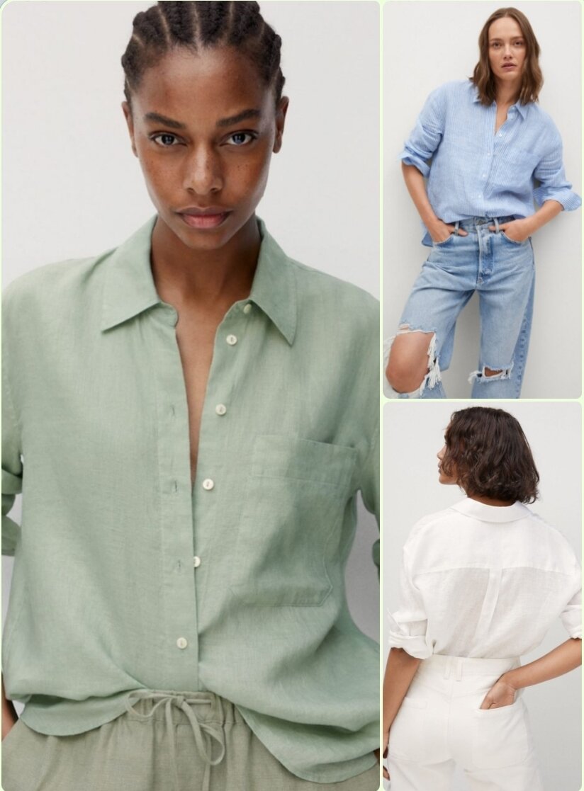 Рубашка изо льна. 👛 Цена 3599 рублей.
🪢 Размерный ряд: XS - XL.
🪡 Состав: 100% лён.