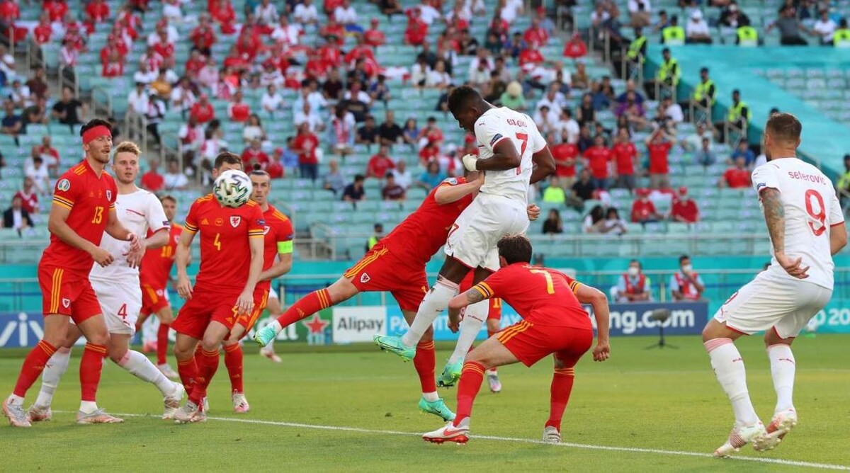 Момент первого гола сб.Швейцарии