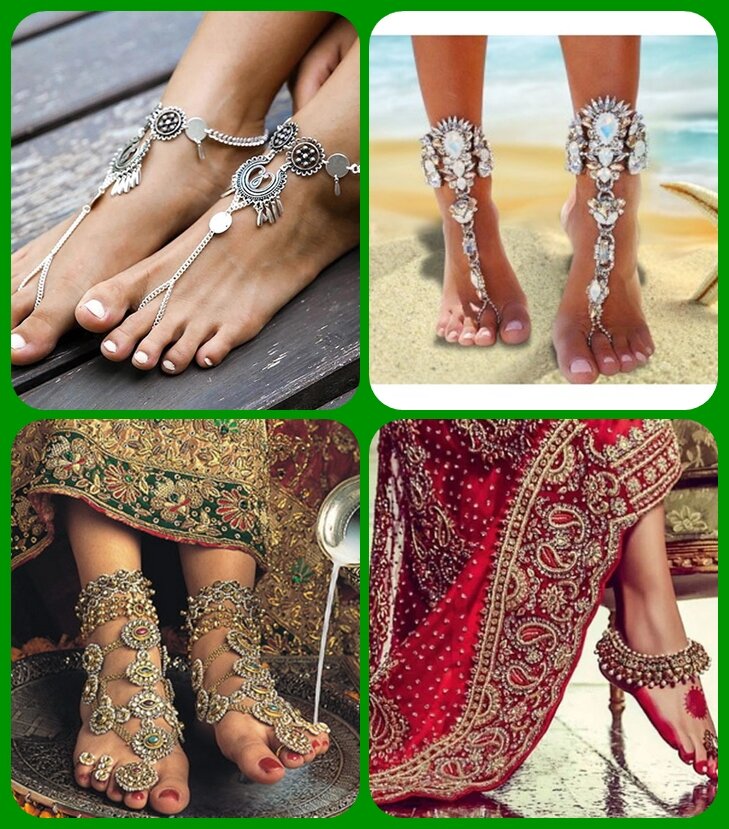 Во многих культурах украшения для ног имеют значение и пришли из далекой древности