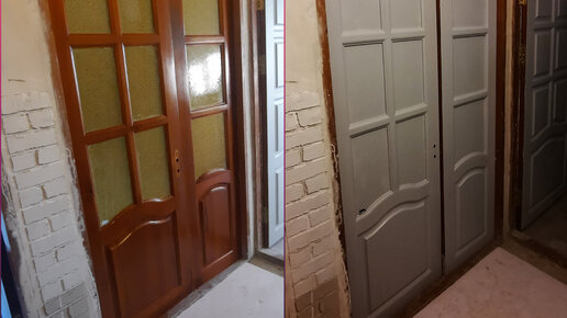 Декорирование старой межкомнатной двери: видео