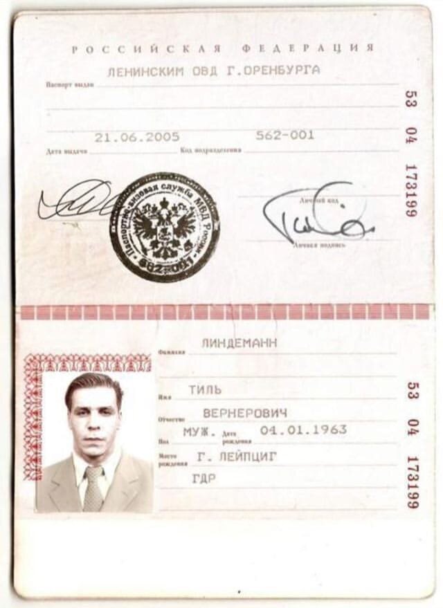 Фото из Инстаграм Линдеманна