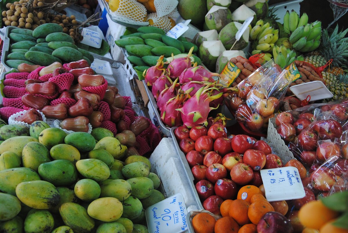 Тайланд рынок фрукты