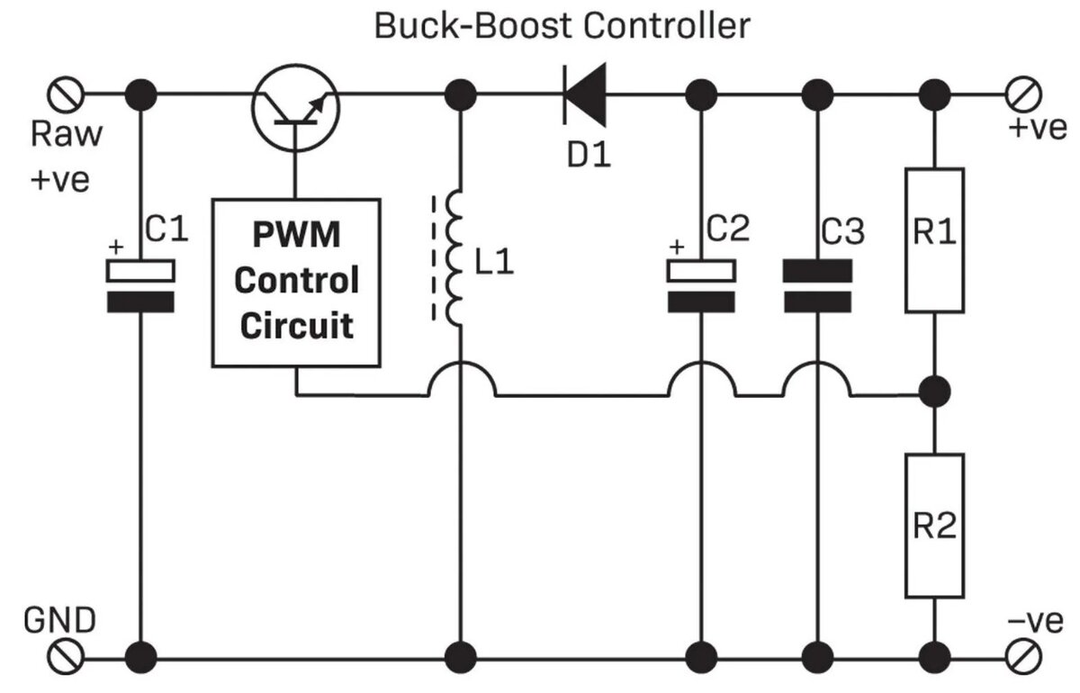 Схема boost converter