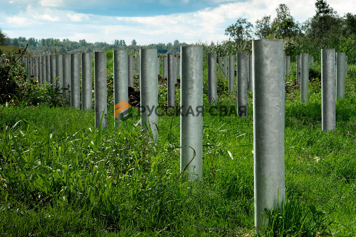 Монтаж винтовых свай от компании Русская Свая