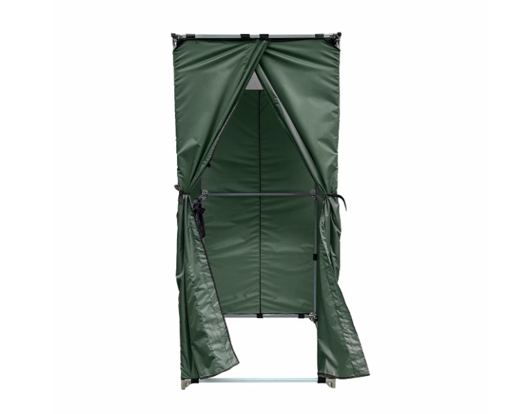 Летняя душевая кабина без бака 2140x955x955мм, зеленая