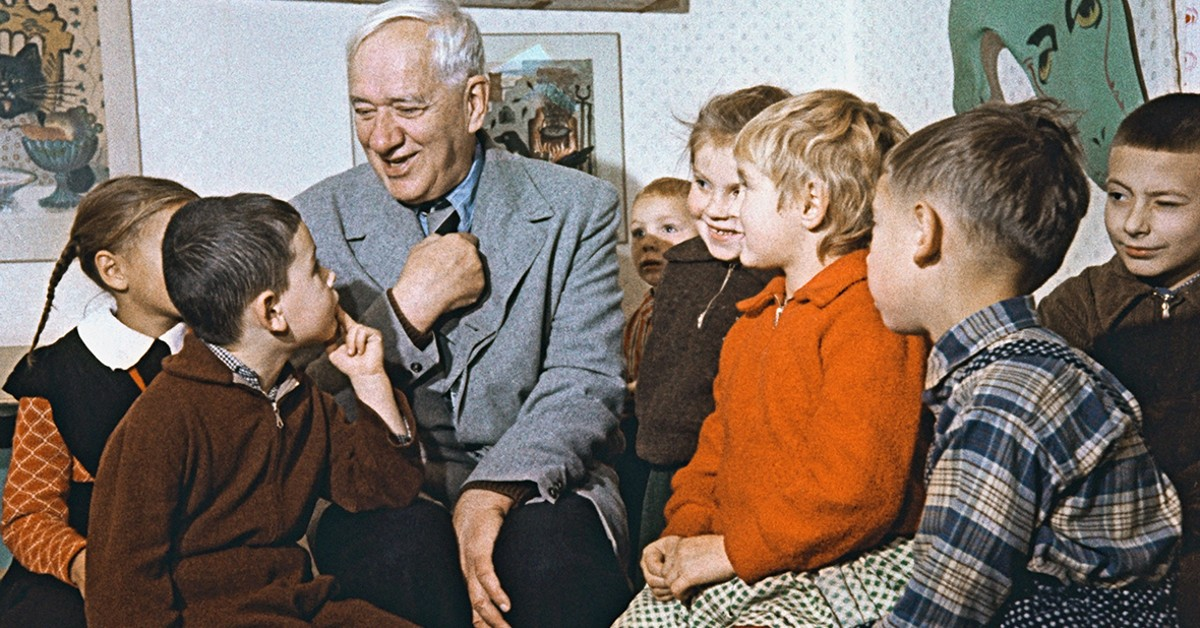 Чуковский с детьми