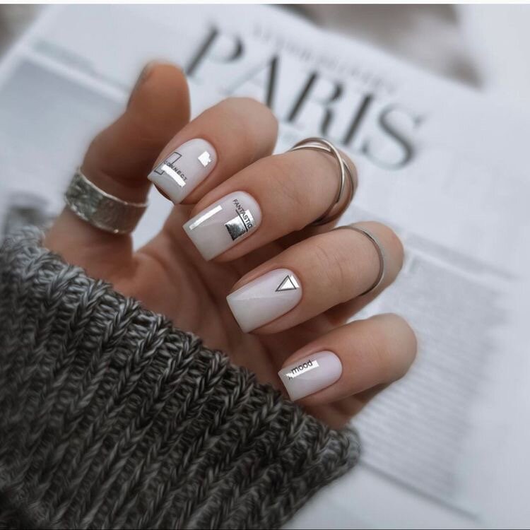 10 идей для твоего нежного белого маникюра 🤍 | lianna_nails | Дзен