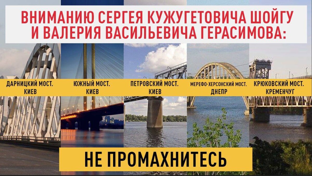 Карта украины с мостами