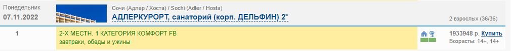 Сперва показалось, что не может быть столько цифр в цене, что какая-то ошибка! Скриншот автора с сайта bgoperator.ru