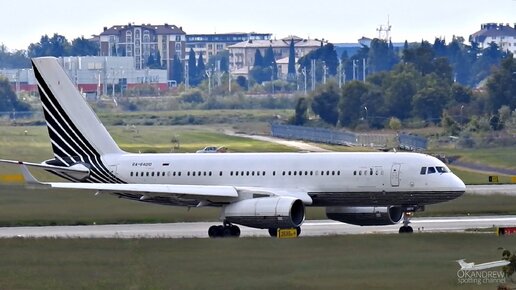 Ту-204-300 бизнес-джет. Посадка и взлет из Сочи.