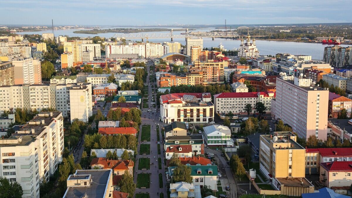    Вид на центральную часть города Архангельска© РИА Новости / Павел Львов