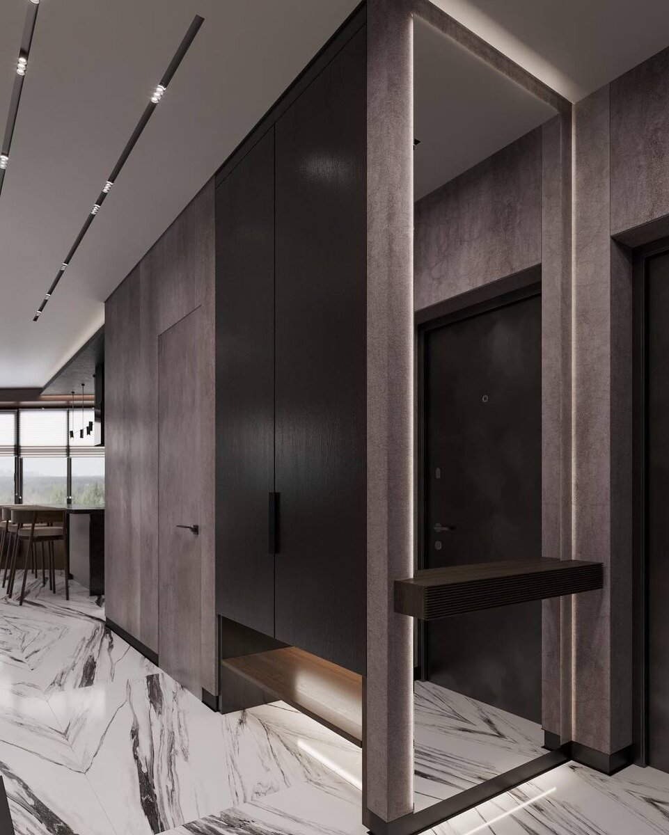 3D визуализация дизайн-проекта прихожая