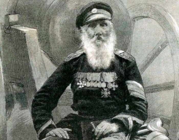 В. Н. Кочетков – столетний ветеран русской армии, 1892. Гравюра П. Бореля. Фрагмент | Фото: sammler.ru