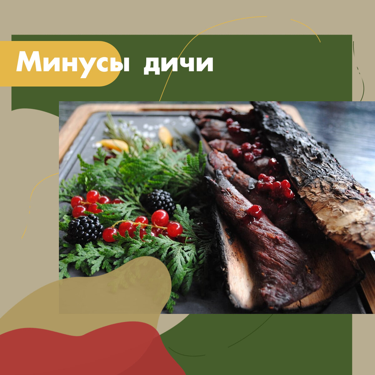 Минусы дичи