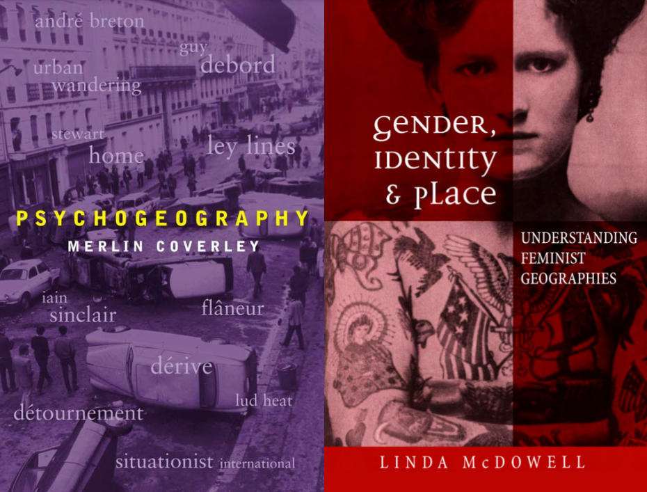 Монографии по психогеографии и географии феминизма. Как можно убедиться по году издания, новыми они являются исключительно для нас.