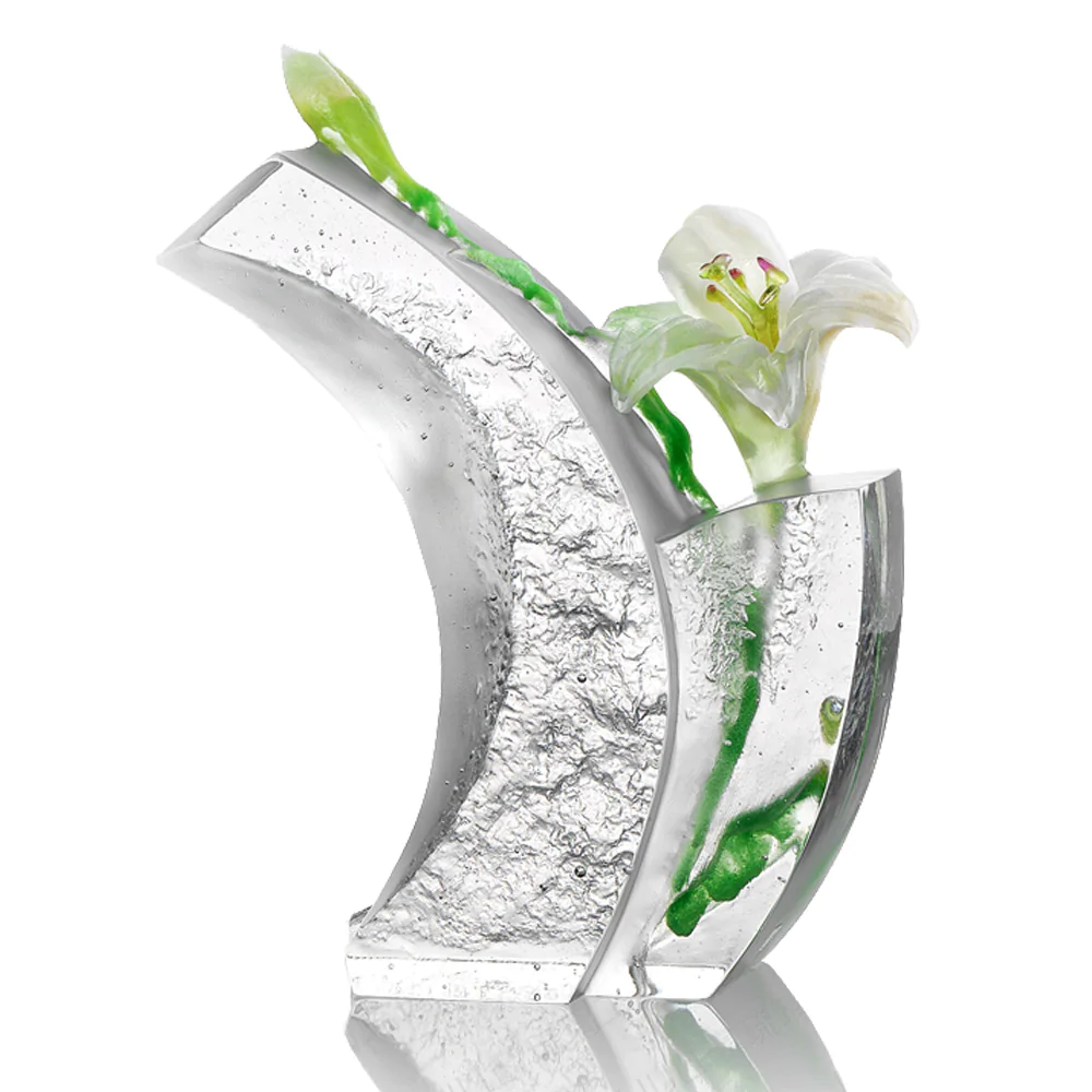 Хрустальный сад Лоретты Янг. Стеклянные скульптуры LIULI