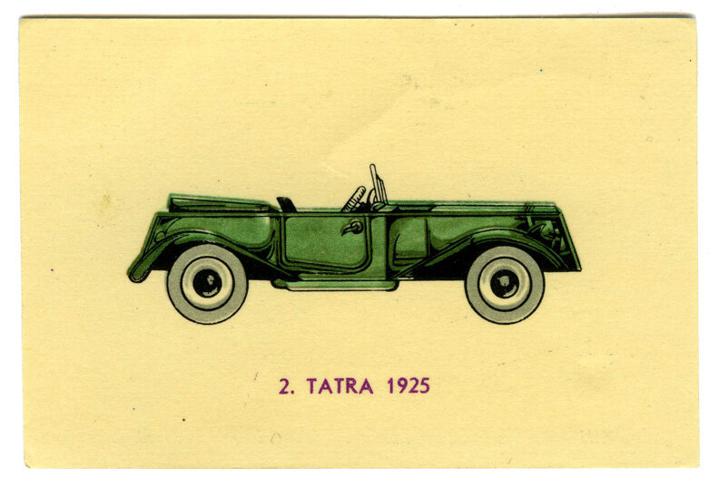   Tatra 1925. С некоторым допущением мы догадались, что имеется в виду автомобиль Tatra 57 Sport Roadster.