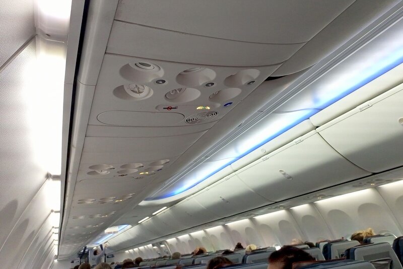 На борту  Boeing 737 "Михаил Таривердиев"  компании "Аэрофлот". Фото моё